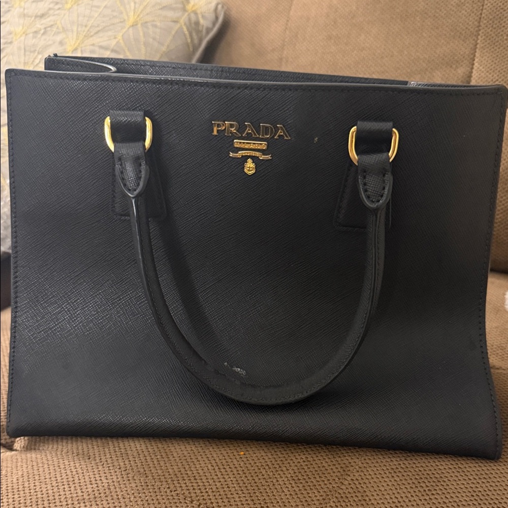Prada Black Saffiano Leather Handbag